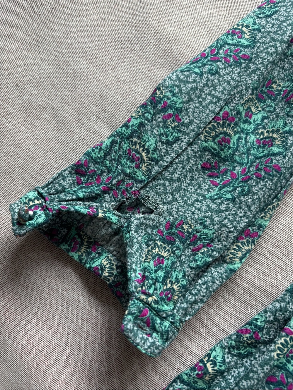 Vintage quilted boho cottagecore prairie peasant maxi dress - Picture 13 of 15